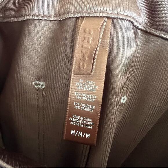 SKIMS Disco Skinny Leg Pants Umber Rose Gold High Rise Medium - Picture 5 of 6